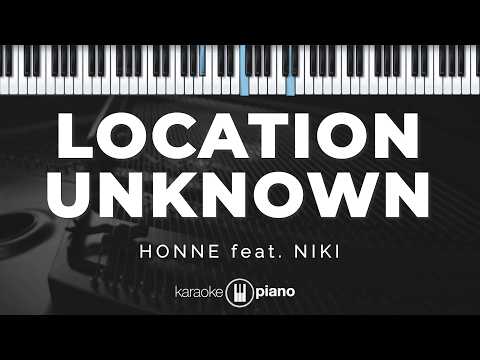 Location Unknown - Honne feat. Niki | KARAOKE PIANO