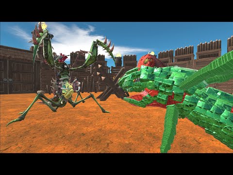 DESTOROYAH AGGREGATE vs RAYQUAZA and WORKSHOP CREATIONS - Animal Revolt Battle Simulator