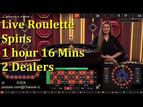Live Roulette Spins 1 Hours 16 Mins 2 Dealers