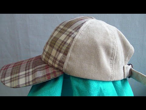 How to Sew a Baseball Cap (6 Panel). Professional Sewing Tutorial for Beginners