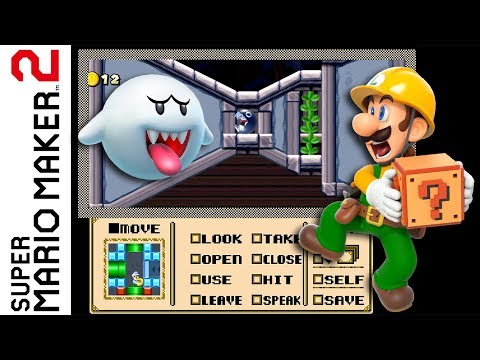 Someone made a point & click adventure in Super Mario Maker 2