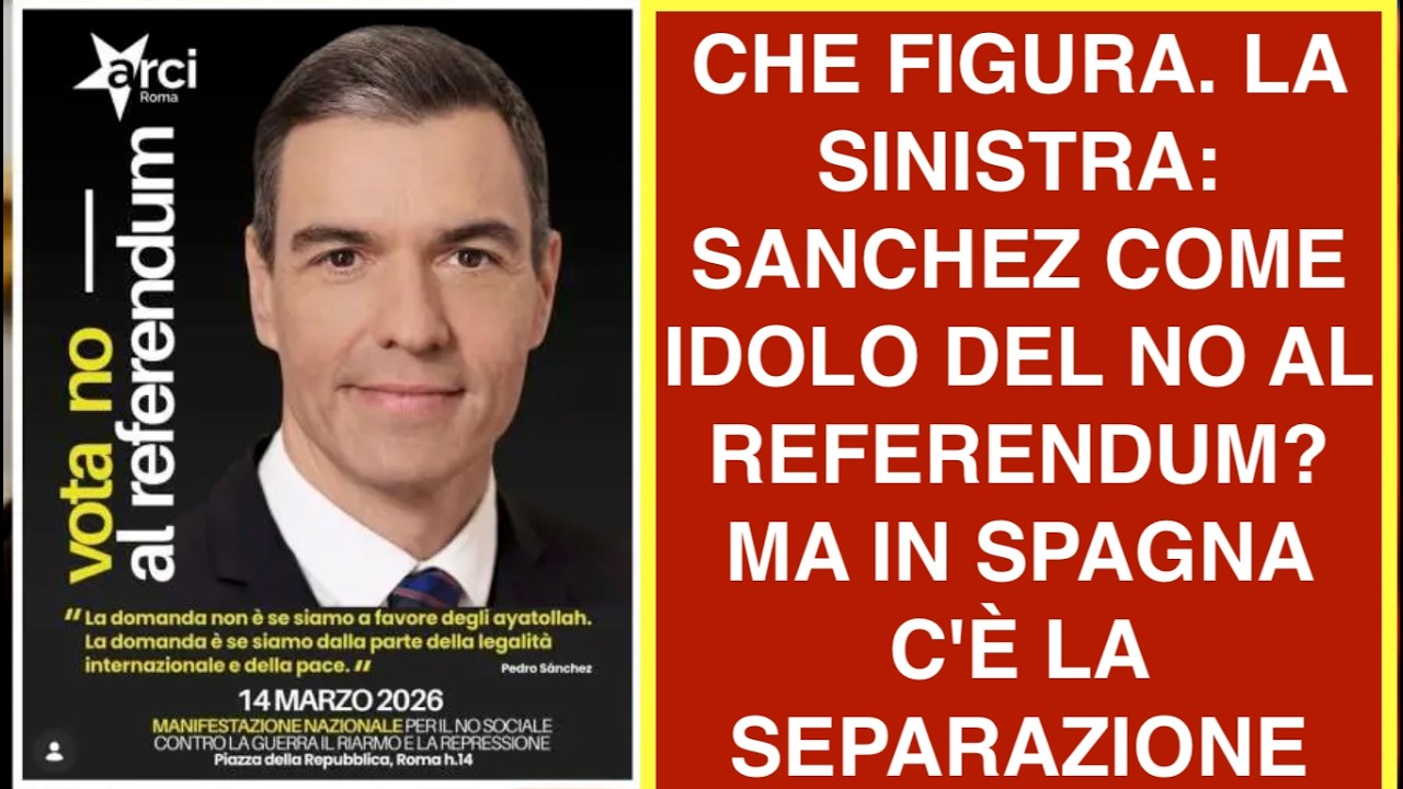 CHE FIGURA. LA SINISTRA: SANCHEZ COME IDOLO DEL NO AL REFERENDUM? MA IN SPAGNA C'È LA SEPARAZIONE