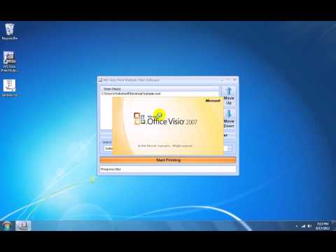 MS Visio Print Multiple Files Software