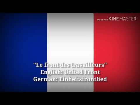 Le front des travailleurs - United Front (French Lyrics, Version & English Translation)