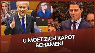 Wilders ploft uit zijn vel tegen Jetten over asielzoekers! ‘U moet zich kapot schamen!’
