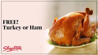 FREE Thanksgiving Turkey or Ham | ShopRite Grocery Stores