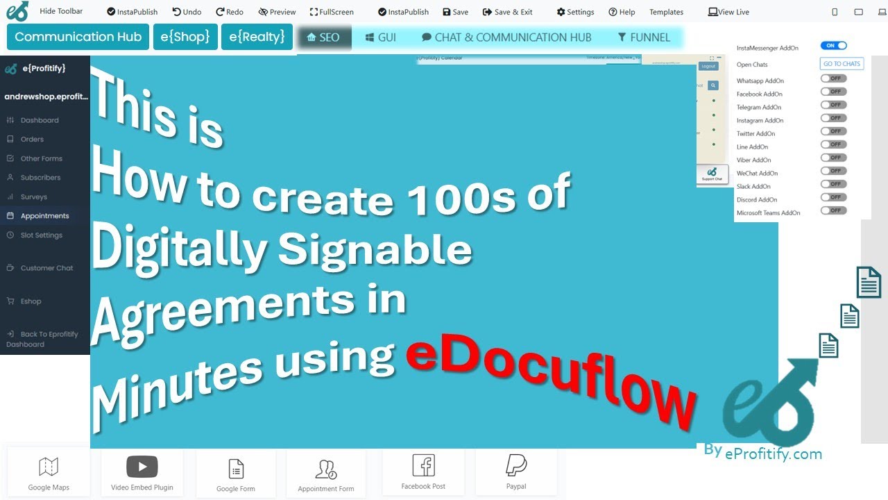 How to Send 100s of Agreements for eSignature in Minutes | eDocuflow by eProfitify