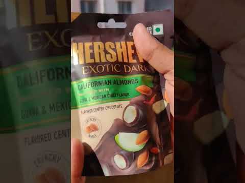 HERSHEY'S EXOTIC DARK 🍫😍🤤 #shorts #chocolate #hershey #almond #youtubeshorts #trending #viral