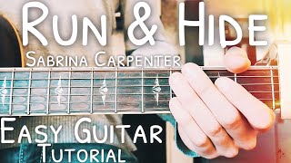 Run and Hide Sabrina Carpenter Guitar Tutorial // Run and Hide Guitar // Lesson #470