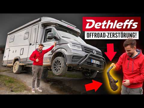 All-wheel drive motorhome ruined...? 🚨 | Dethleffs Globebus Performance 4x4 on VW Crafter Offroad 🔥