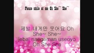 TVXQ! - She [Eng. Rom. Han.] Lyrics HD