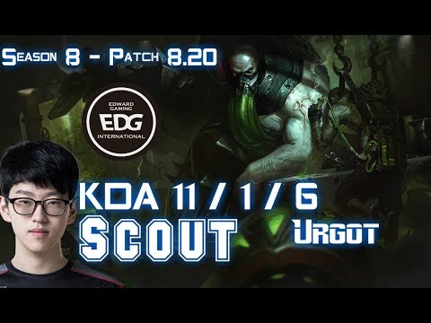 EDG Scout URGOT vs RYZE Mid - Patch 8.20 KR Ranked
