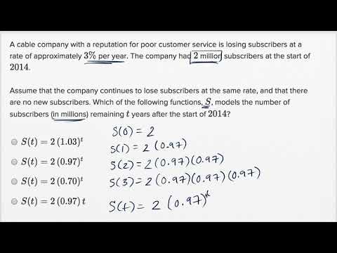 Governable Traktor grill Quadratic and exponential word problems — Basic example (video) | Khan  Academy