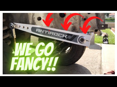 WE GO FANCY!!! | We install the RockJock4x4 Antirock front sway bar and it is EPIC!! Ep. 019