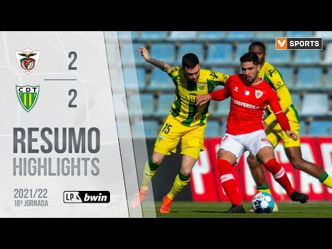 Highlights | Resumo: Santa Clara 2-2 Tondela (Liga 21/22 #18)