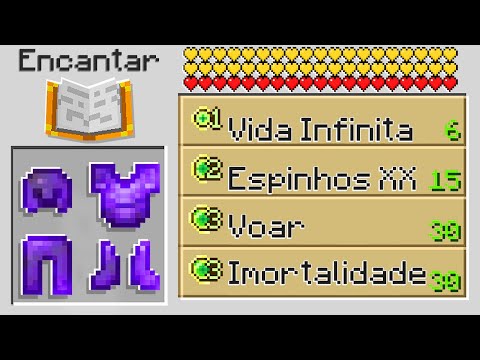 QUEM CONSEGUE FAZER A ARMADURA MAIS ENCANTADA DO MINECRAFT