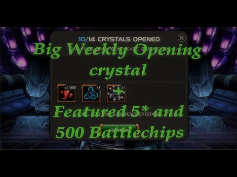 Big Weekly Opening Crystal + 500 Battle Chips and 5* Featured crystal | MCOC