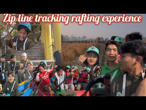First Time Experience Zip Line Rafting Tracking,Arunachal Yuva samanvay 