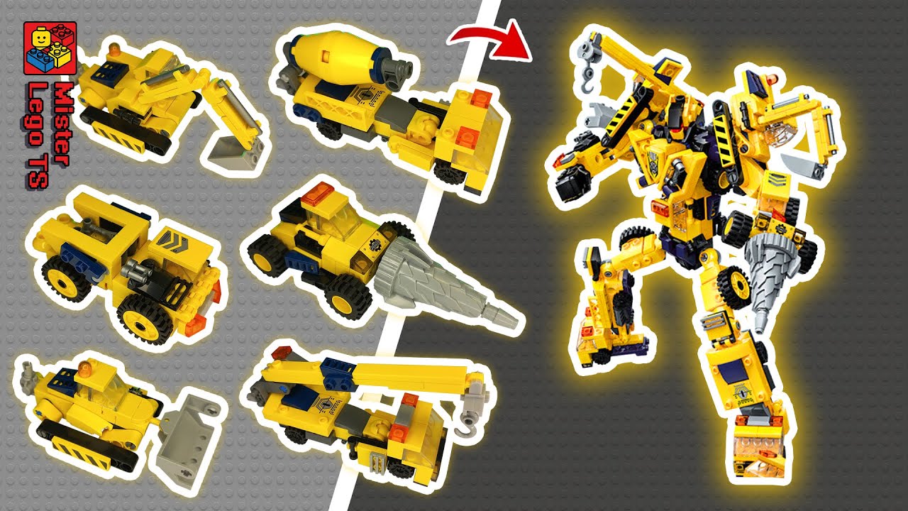 How to build a LEGO robot tutorial | 6-1 | Qman 1417-7 FINAL | Build Lego Unofficial