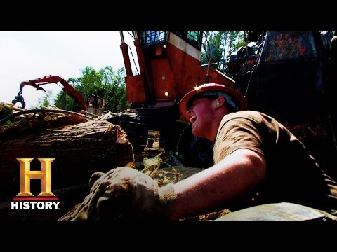 Ax Men: Aiden is Trapped Under a Log (S9, E10) | History