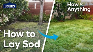 Lowe's How to Lay Sod | How To Anything
