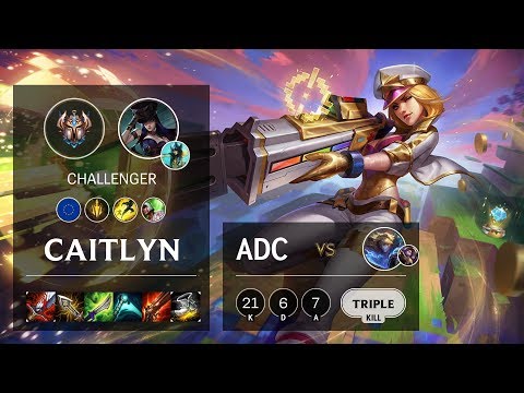 Caitlyn ADC vs Ezreal - EUW Challenger Patch 10.5