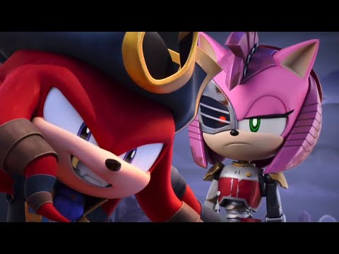 Rusty is unimpressed by captain dread in sonic prime