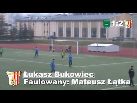 Łukasz Bukowiec 1:2 (81') Sparing Seniorów: Dunajec - Płomień (23.02.2014r.)