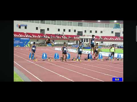 60m final boys u16 40th national junior athletics championships 2025 Bhubaneswar Odisha 