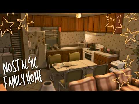 Nostalgic Suburban Family Home || Sims 4 Speed Build || CC