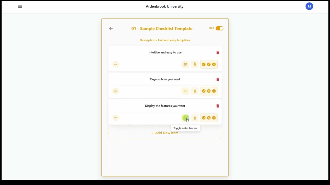idaworks -  Checklist Templates