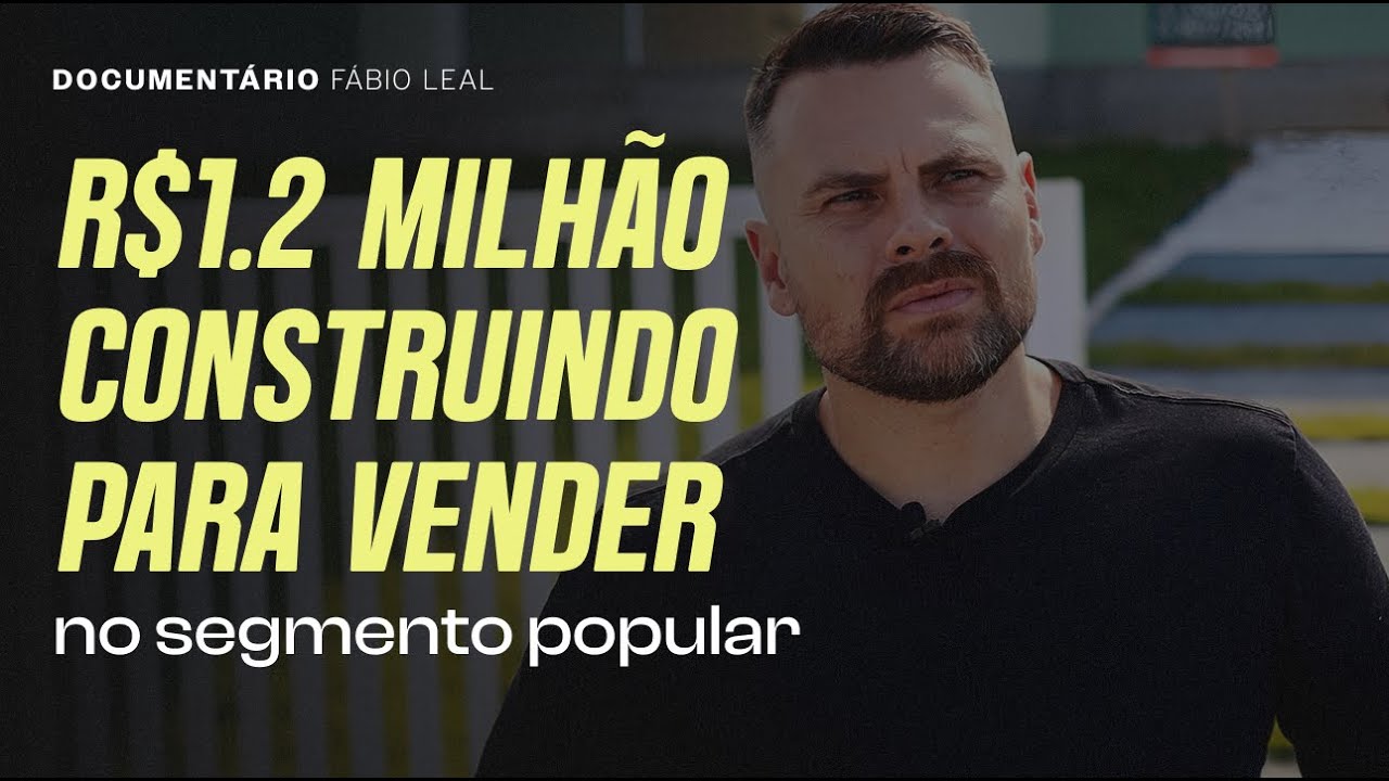 Faturou 1.2 milhão construindo para vender conciliando com a corretagem