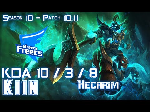 AFs Kiin HECARIM vs WUKONG Top - Patch 10.11 KR Ranked