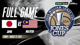 45th William Jones Cup 2026 Men’s Basketball Tournament JPN vs MAS