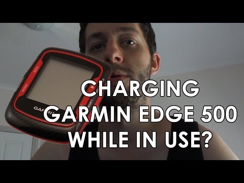 Charging Garmin Edge 500 While Using?