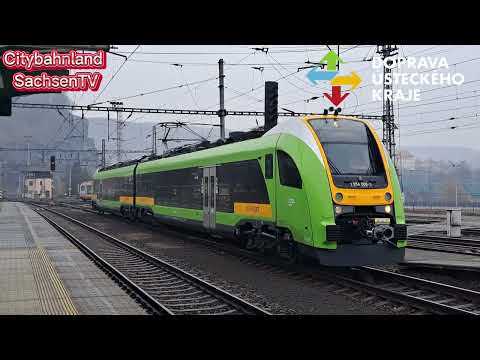 Bahnverkehr in Decin hl.n. von 11:09 Uhr bis 12:41 Uhr