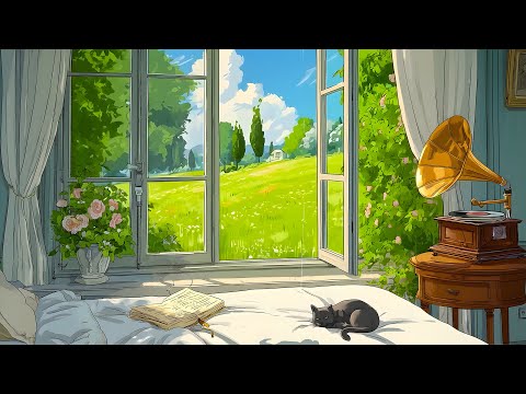 1940's Retro Jazz ☀️ Peaceful Morning with soft oldies playing in another room 🎷 Nostalgic Vibes