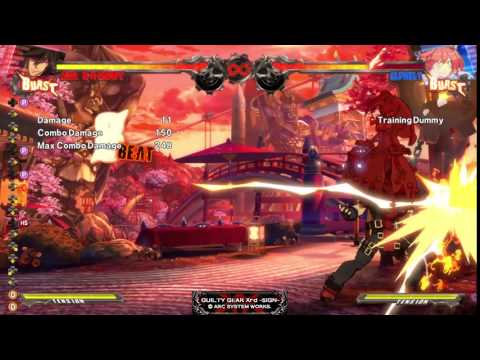 Sol Tech - Delayed GunFlame oki combo on Elphelt