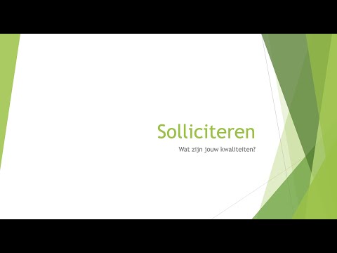 Solliciteren: Wat zijn jouw kwaliteiten? - NT2 - B1 (2.1, 2.2, 2.3, 2.4 Threshold)