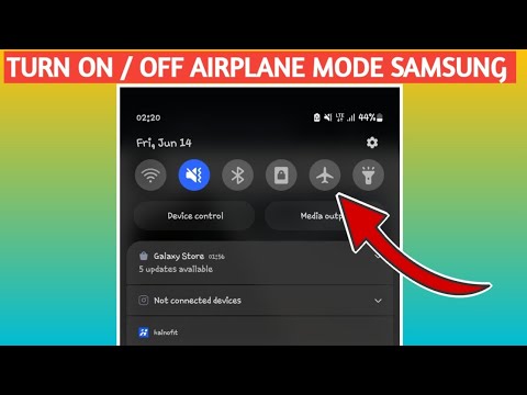 How to turn on/ off Airplane Mode Samsung galaxy note 10 plus