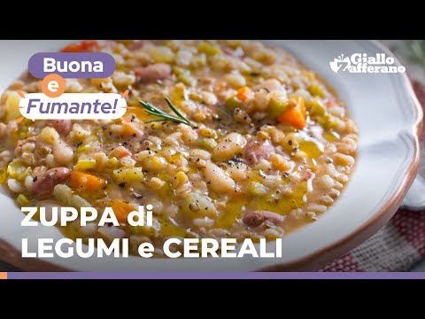 ZUPPA di LEGUMI e CEREALI: un primo piatto sostanzioso, saporito e facilissimo! 🥄🥰❤️