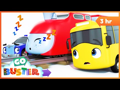 Buster And The Sleepy Train | Go Buster - Bus Cartoons & Kids Stories