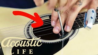 Video thumbnail for How to Install a Sound Hole Pickup In Your Acoustic Guitar by Tony Polecastro