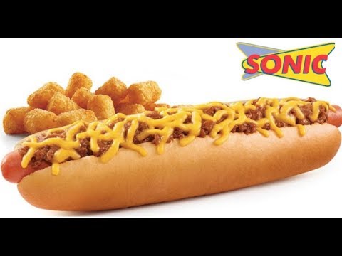 Sonic Chili Cheese Footlong Combo - It's Mukbang...