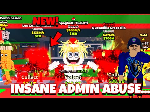 [😱]I STOLE SO MANY SECRETS DURING ADMIN ABUSE... 🔥 (Steal A Brainrot)