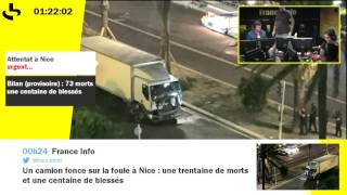 Attentat à Nice : nuit dédition spéciale sur Fr