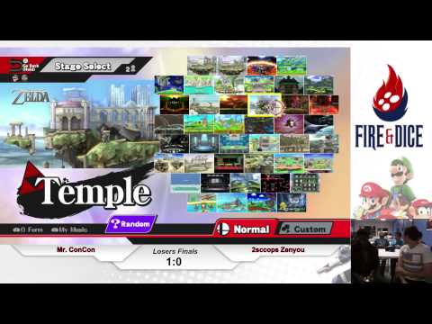 Fire&Dice Thursday #8 - SS Mr. ConCon vs Zenyou - Smash Wii U LF