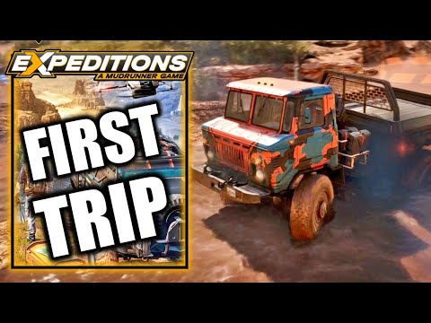 Expeditions A Mudrunner Game - First Trip - Mission Gameplay Walkthrough Part 1