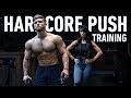 Hardcore Push Workout | My New Diet Experiment (Leaner And Fuller)