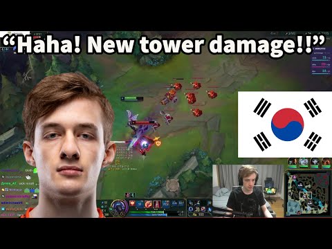Nemesis Reacts To Korean Tryndamere Underestimating New Turret Damage!!